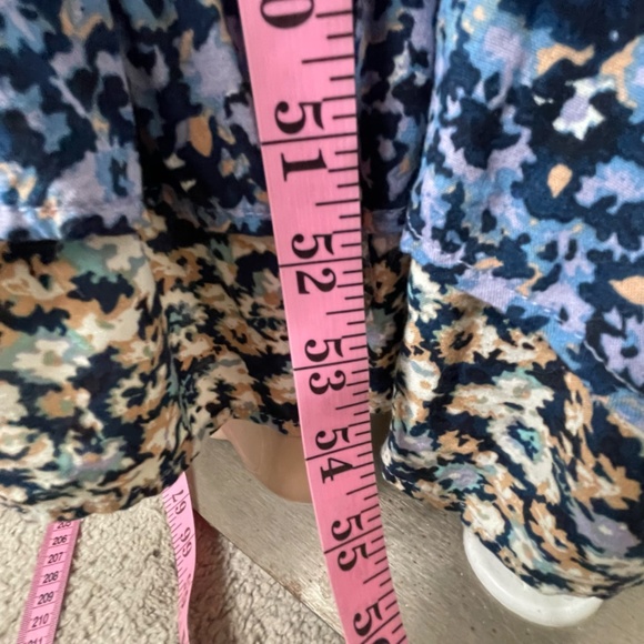 Free People One I Love Smocked Strappy Back Maxi Dress Size L Ruffle Multicolor - Picture 14 of 14